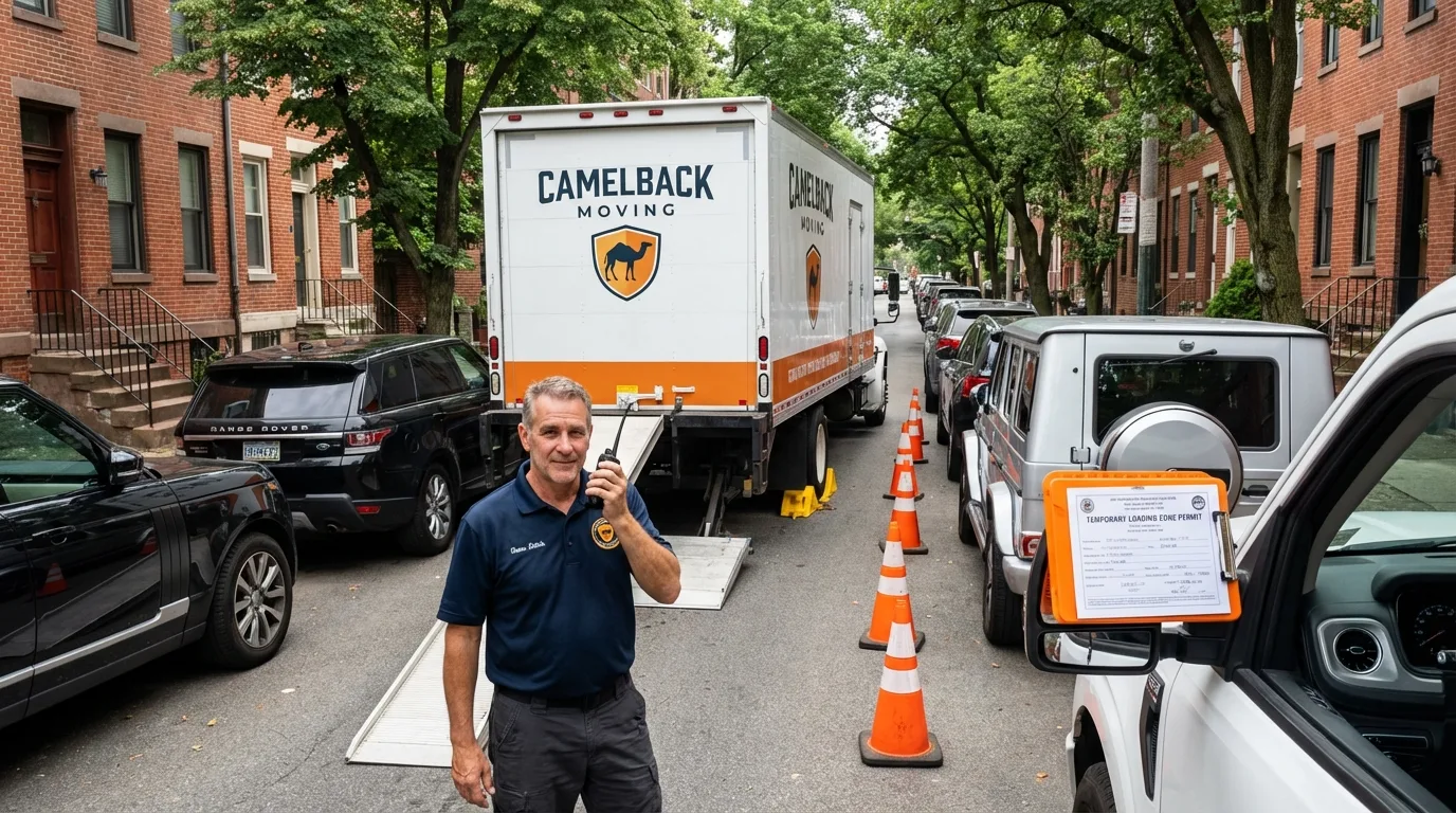 City street loading permit setup in California, PA